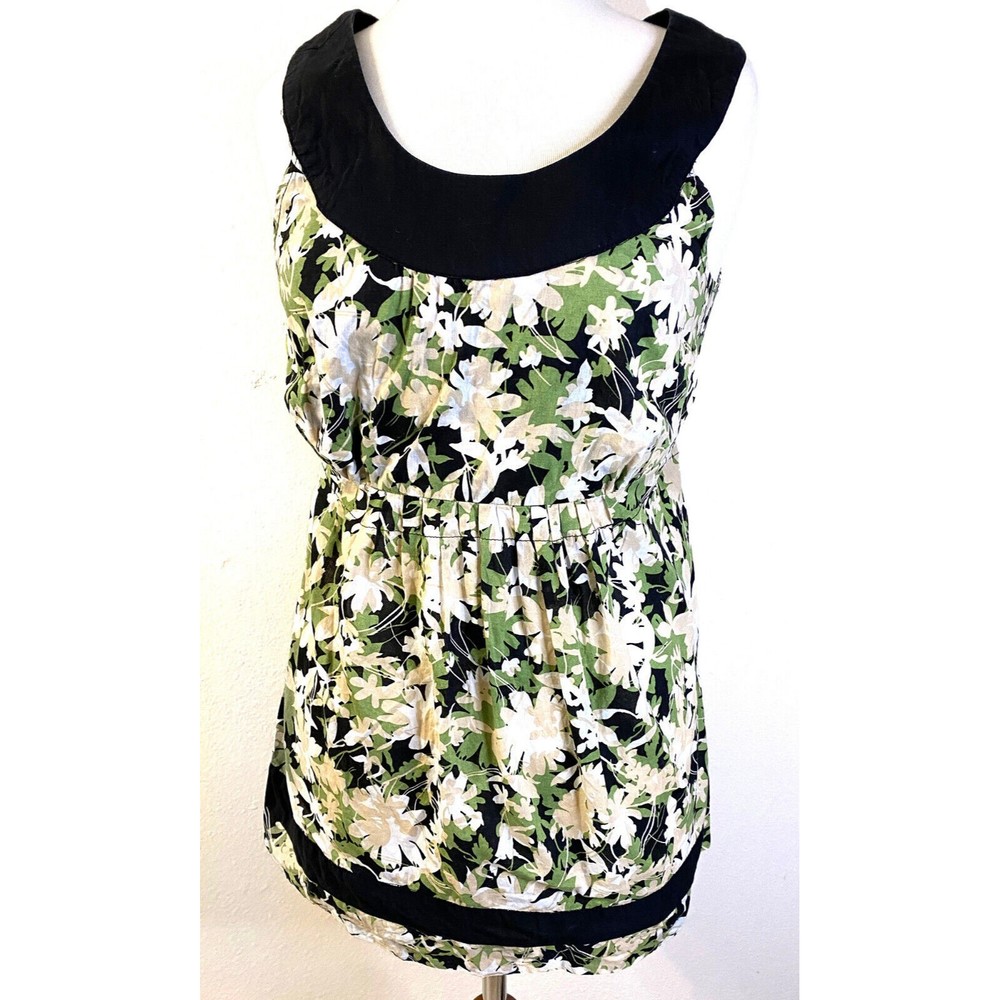 Apt. 9  Women's Tieback Flower Pattern Top, Size M